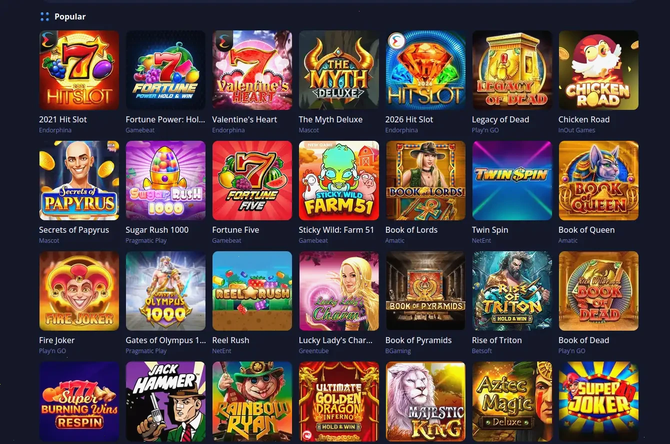 Instaspin mobiel casino interface op smartphone